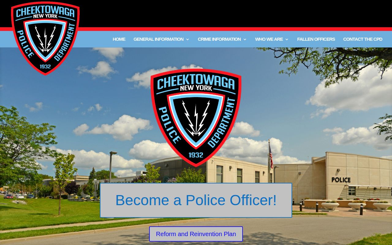 Cheektowaga Police Department official arrest record and records-request source